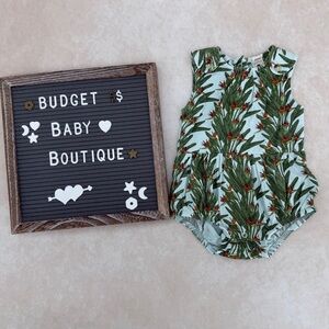 Kate Quinn Tropical Leaf Bubble Romper
